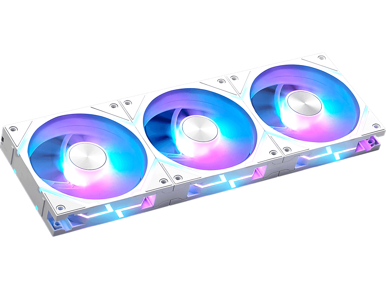 MSI MPG EZ120R ARGB WHITE-3W Fan - 120mm ARGB Fan, Patented Magnetic Connector Block, Daisy-Chain Connection, Fluid Dynami...
